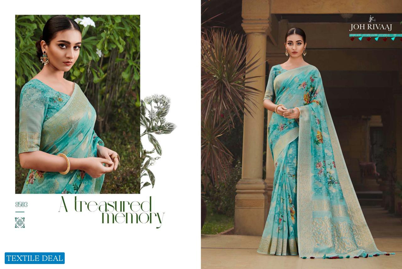 Joh Rivaaj Chhapai Vol-1 Wholesale Floral Printed Sarees