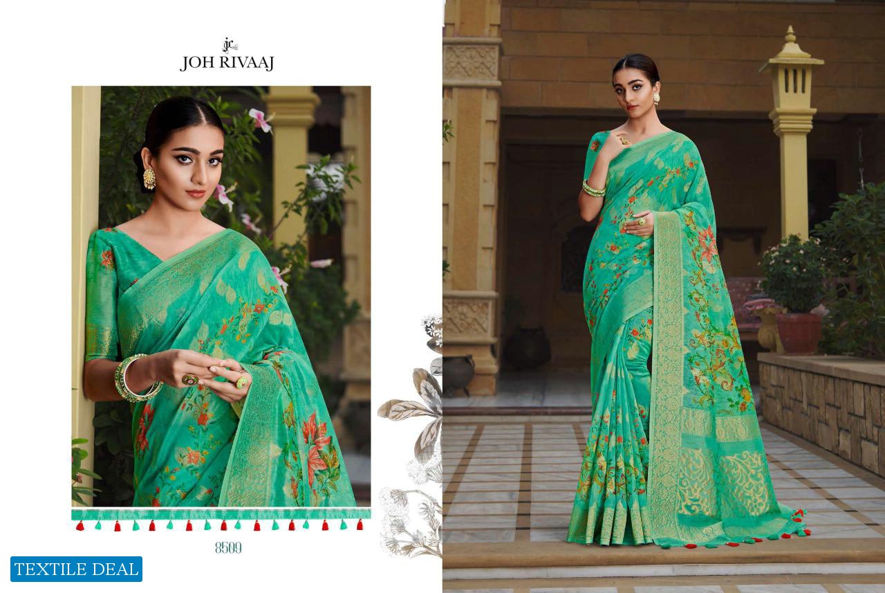 Joh Rivaaj Chhapai Vol-1 Wholesale Floral Printed Sarees