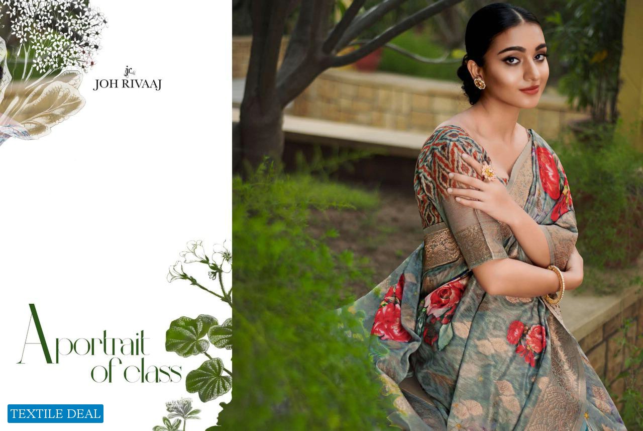 Joh Rivaaj Chhapai Vol-1 Wholesale Floral Printed Sarees