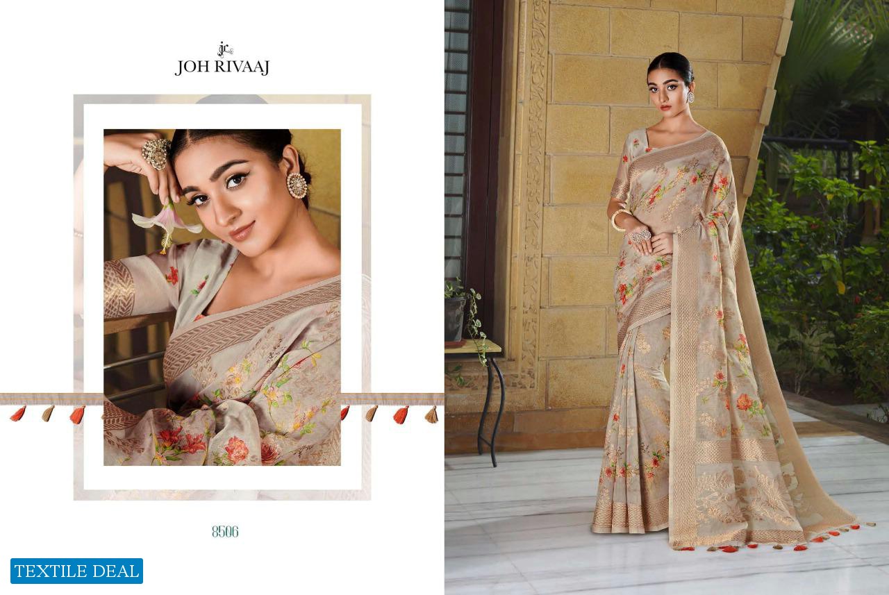 Joh Rivaaj Chhapai Vol-1 Wholesale Floral Printed Sarees
