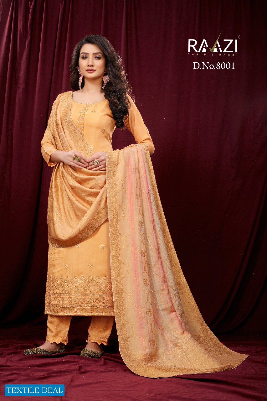 Rama Raazi Misri Wholesale Pure Musleen With Work Straight Salwar Suits