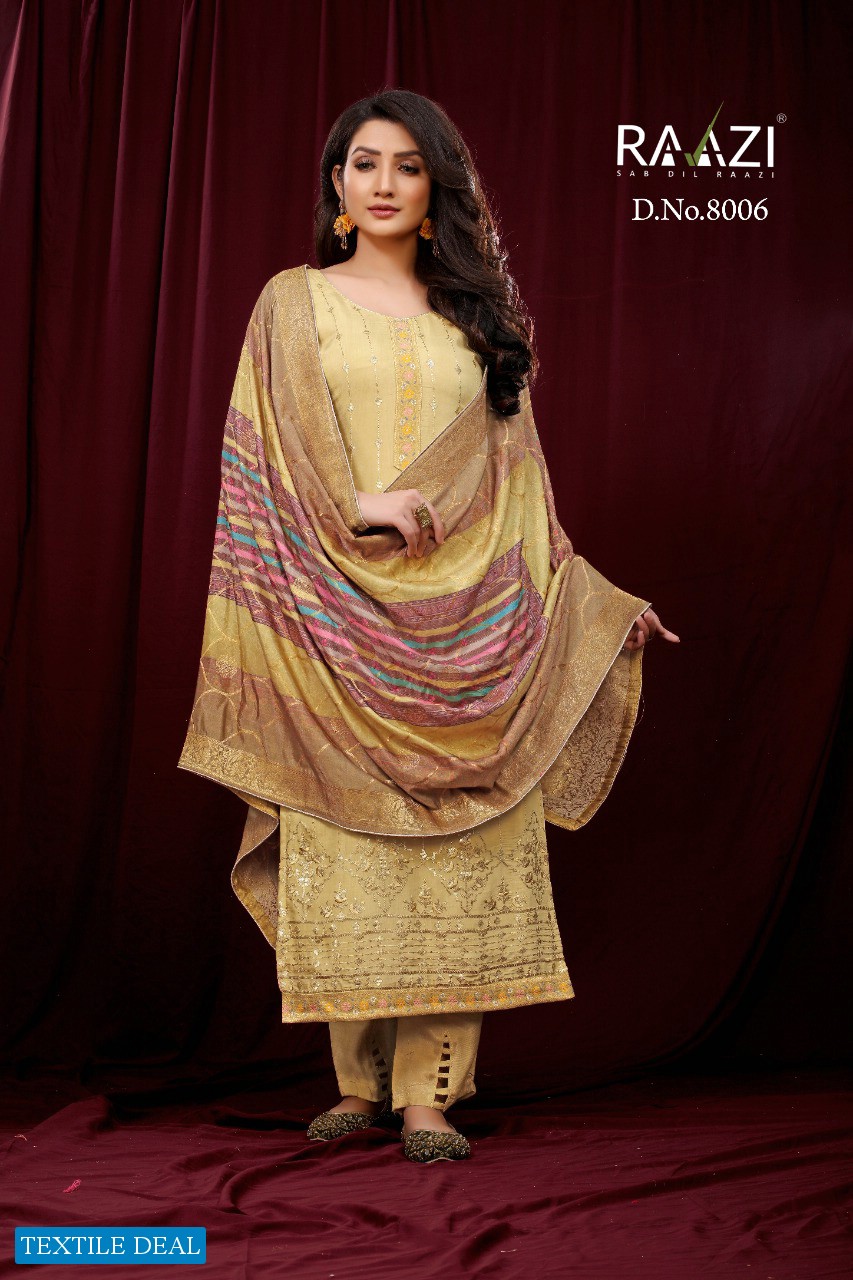 Rama Raazi Misri Wholesale Pure Musleen With Work Straight Salwar Suits