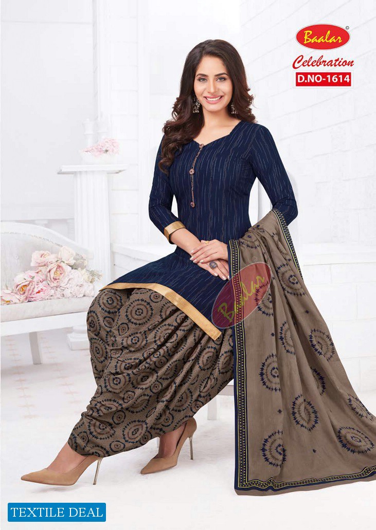 Baalar Celebration Patiyala Special Vol-16 Wholesale Cotton Printed Dress Material