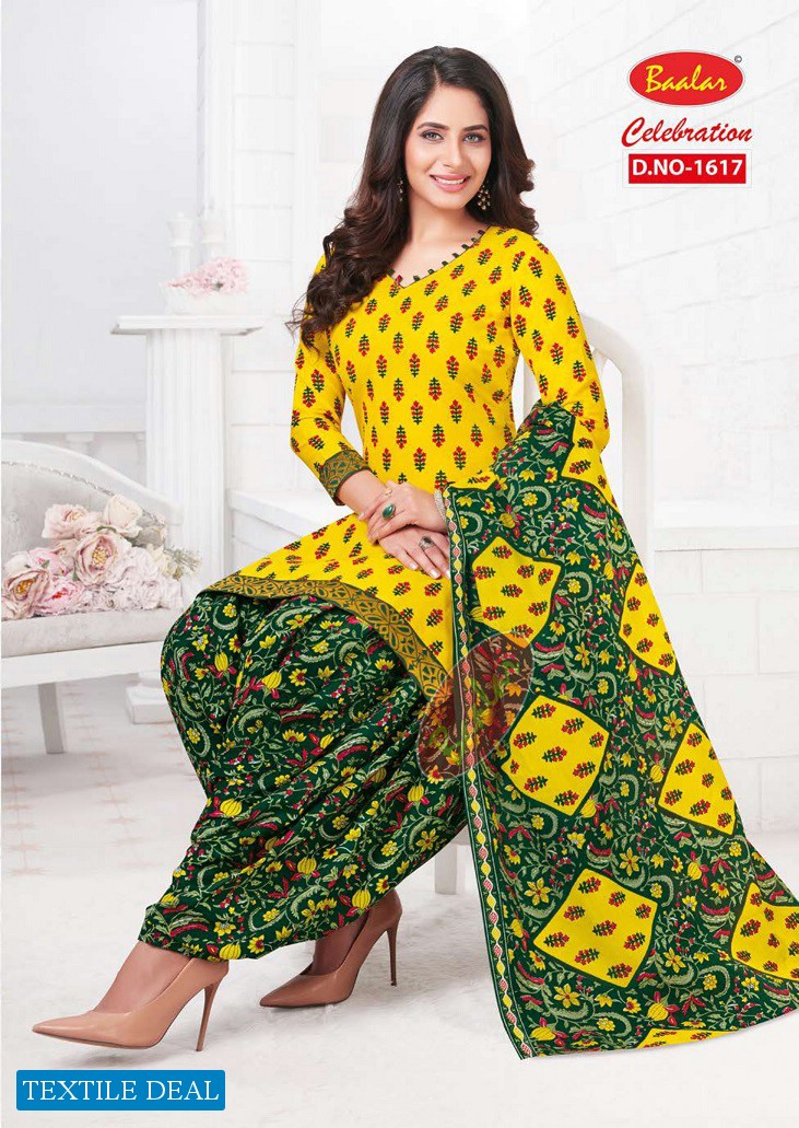 Baalar Celebration Patiyala Special Vol-16 Wholesale Cotton Printed Dress Material