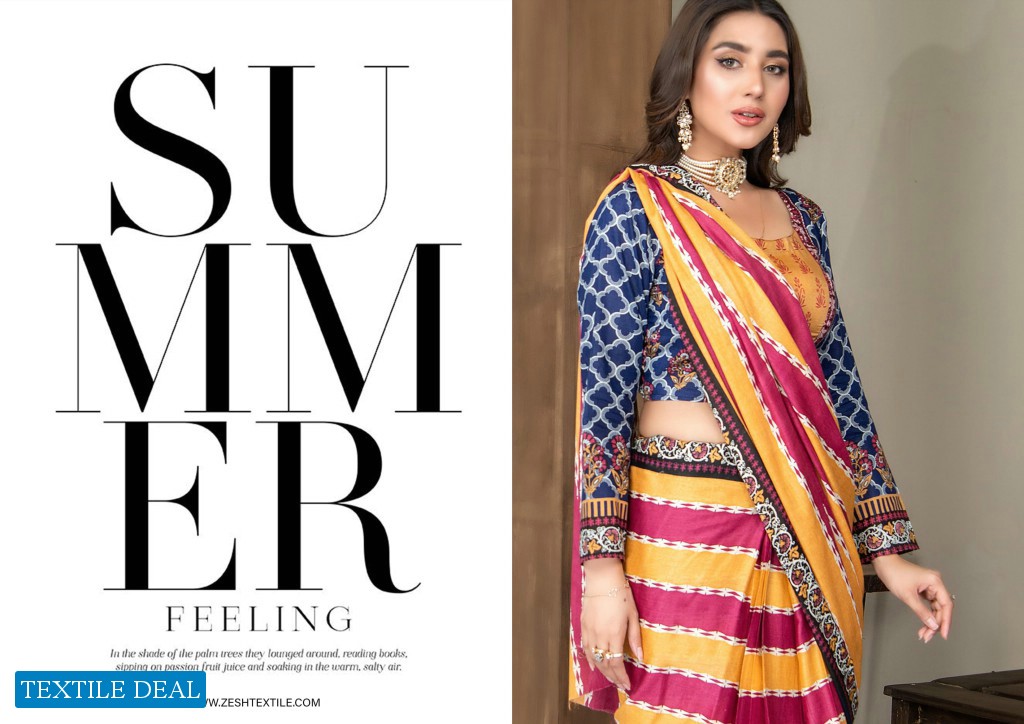 Zesh Textile Suzain Vol-2 Lawn Printed Collection
