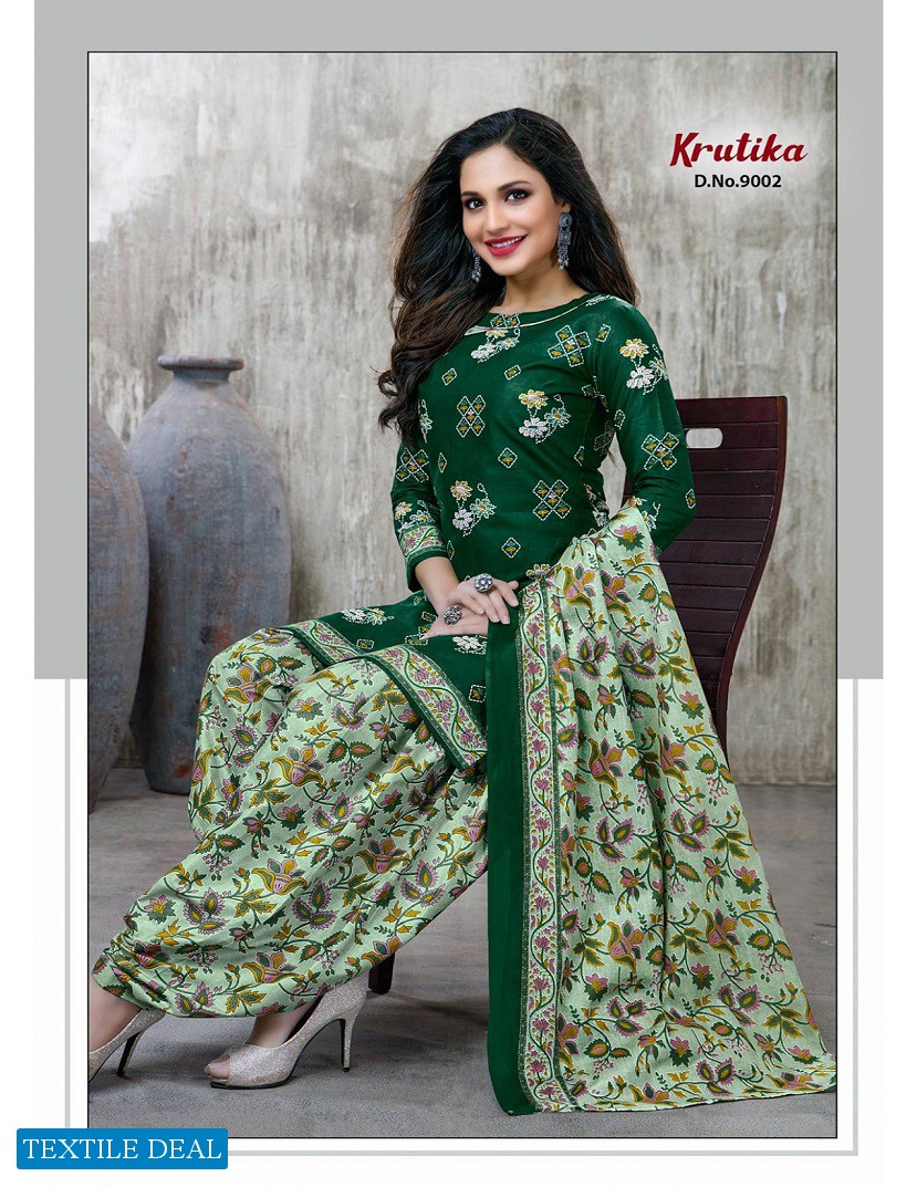 Amruta Krutika Vol-9 Wholesale Pure Cotton Printed Dress Material