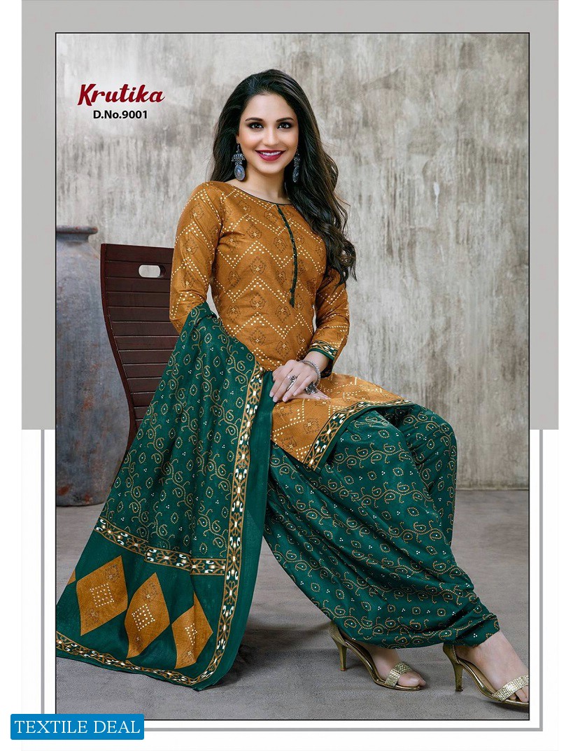 Amruta Krutika Vol-9 Wholesale Pure Cotton Printed Dress Material