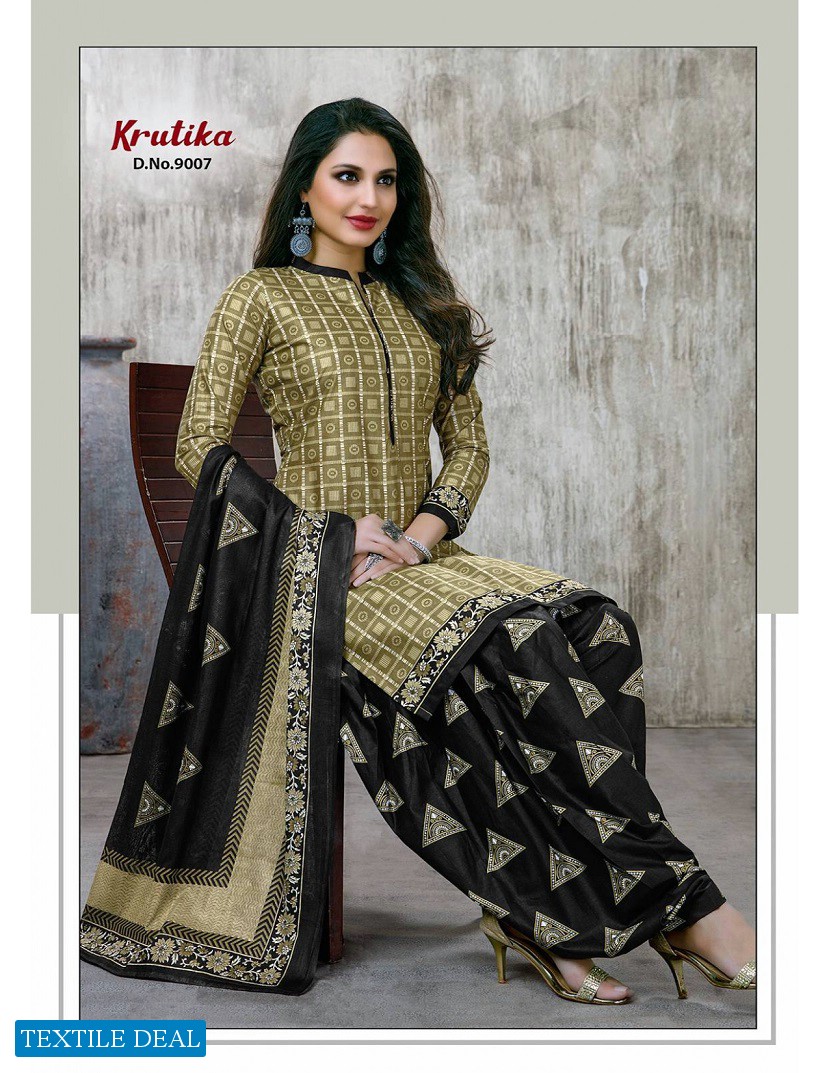 Amruta Krutika Vol-9 Wholesale Pure Cotton Printed Dress Material