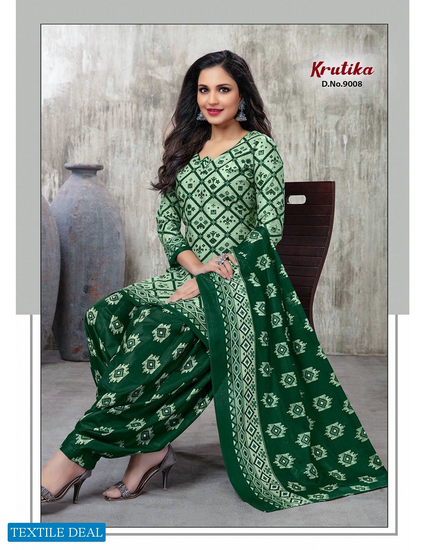 Amruta Krutika Vol-9 Wholesale Pure Cotton Printed Dress Material