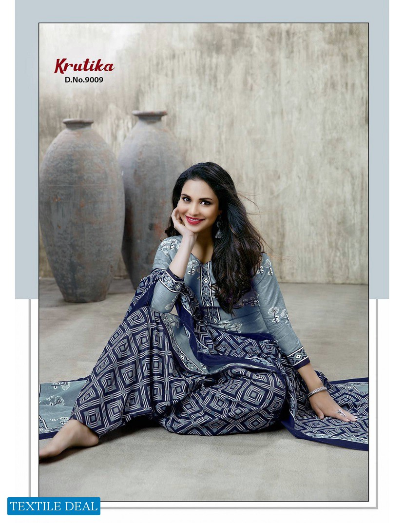 Amruta Krutika Vol-9 Wholesale Pure Cotton Printed Dress Material