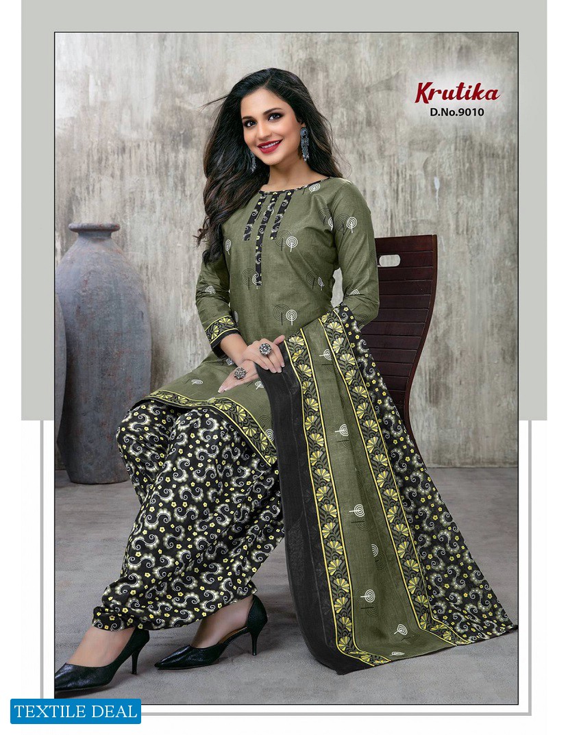 Amruta Krutika Vol-9 Wholesale Pure Cotton Printed Dress Material