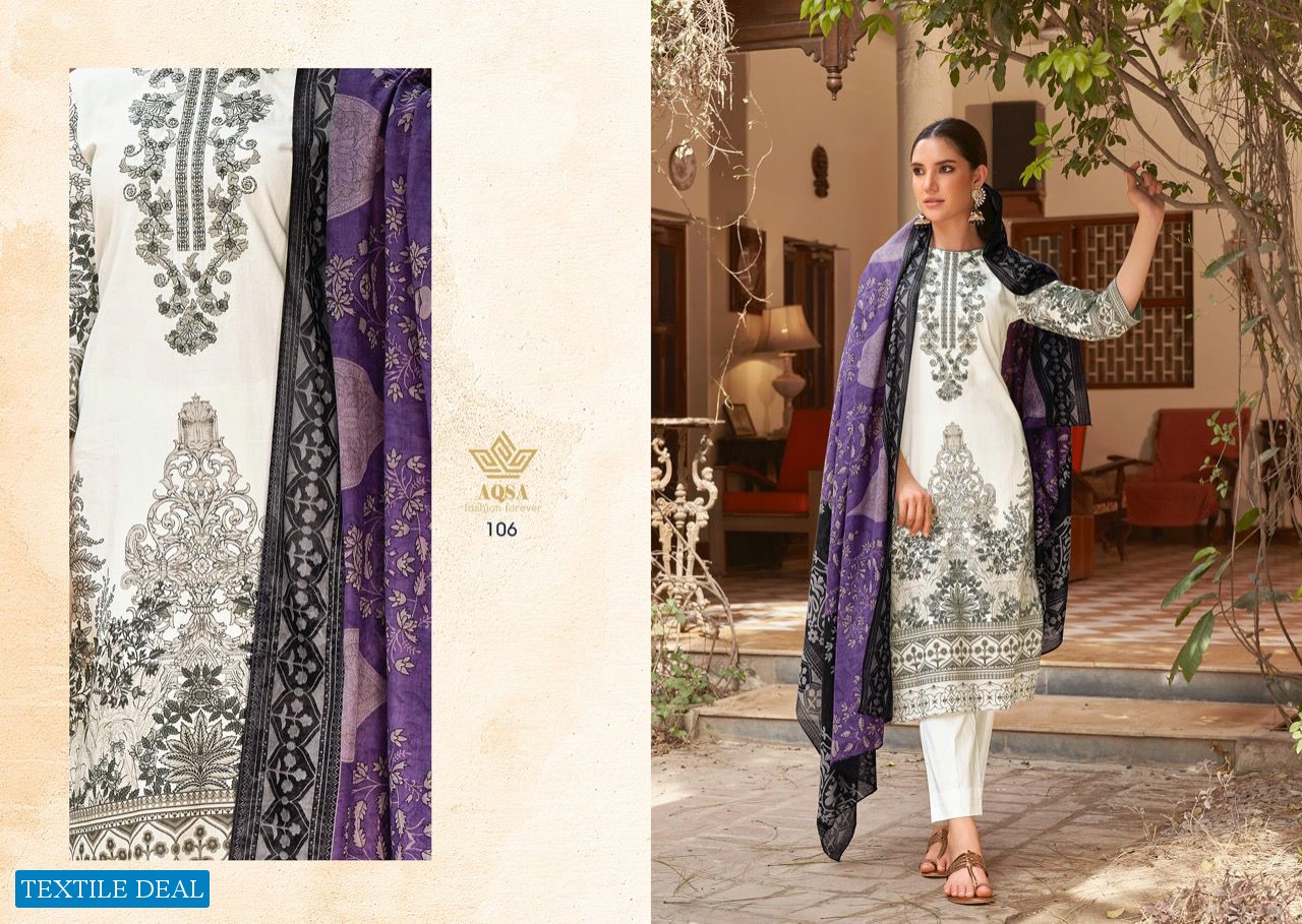 AQSA Mehwish Wholesale Cambric Pakstani Style With Work Salwar Suits