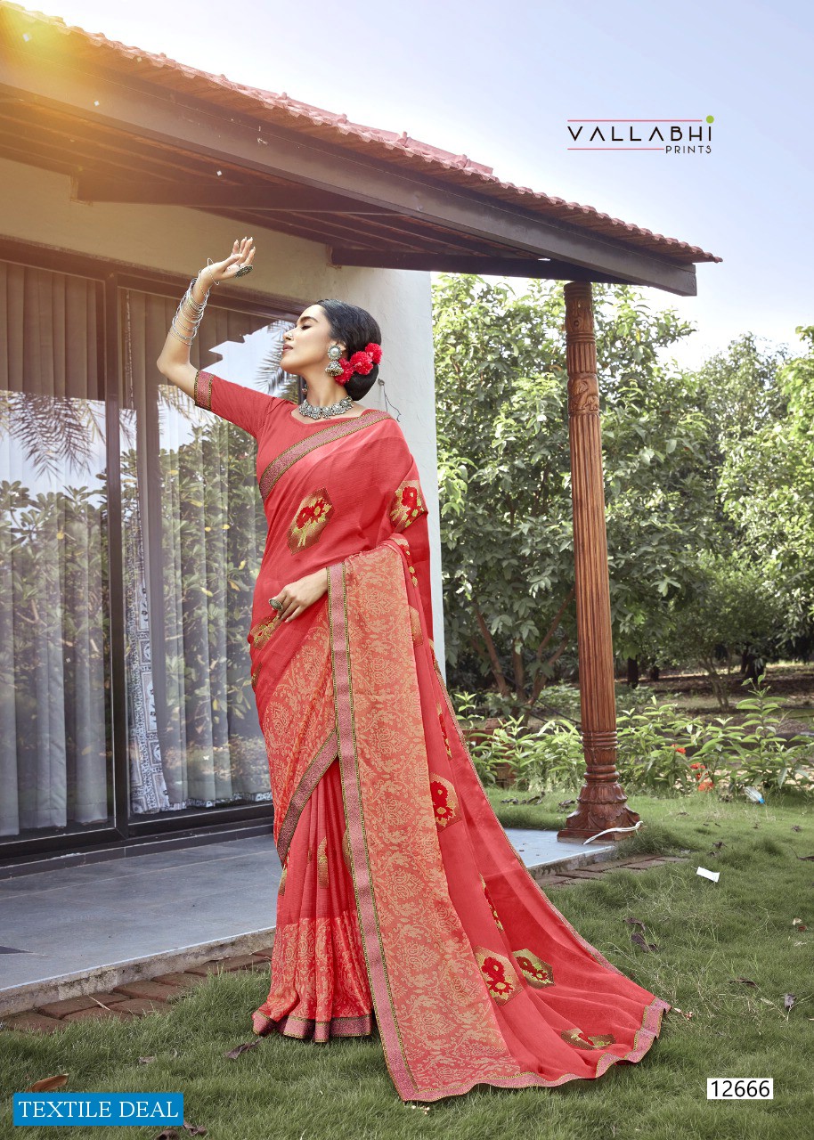 LILI FLORA BY VALLABHI BRASSO PRINTED DESIGNER SAREES