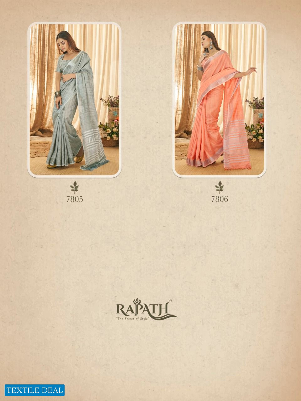 RAJPATH ANOKHI SOFT LINEN FANCY SAREES COLLECTION