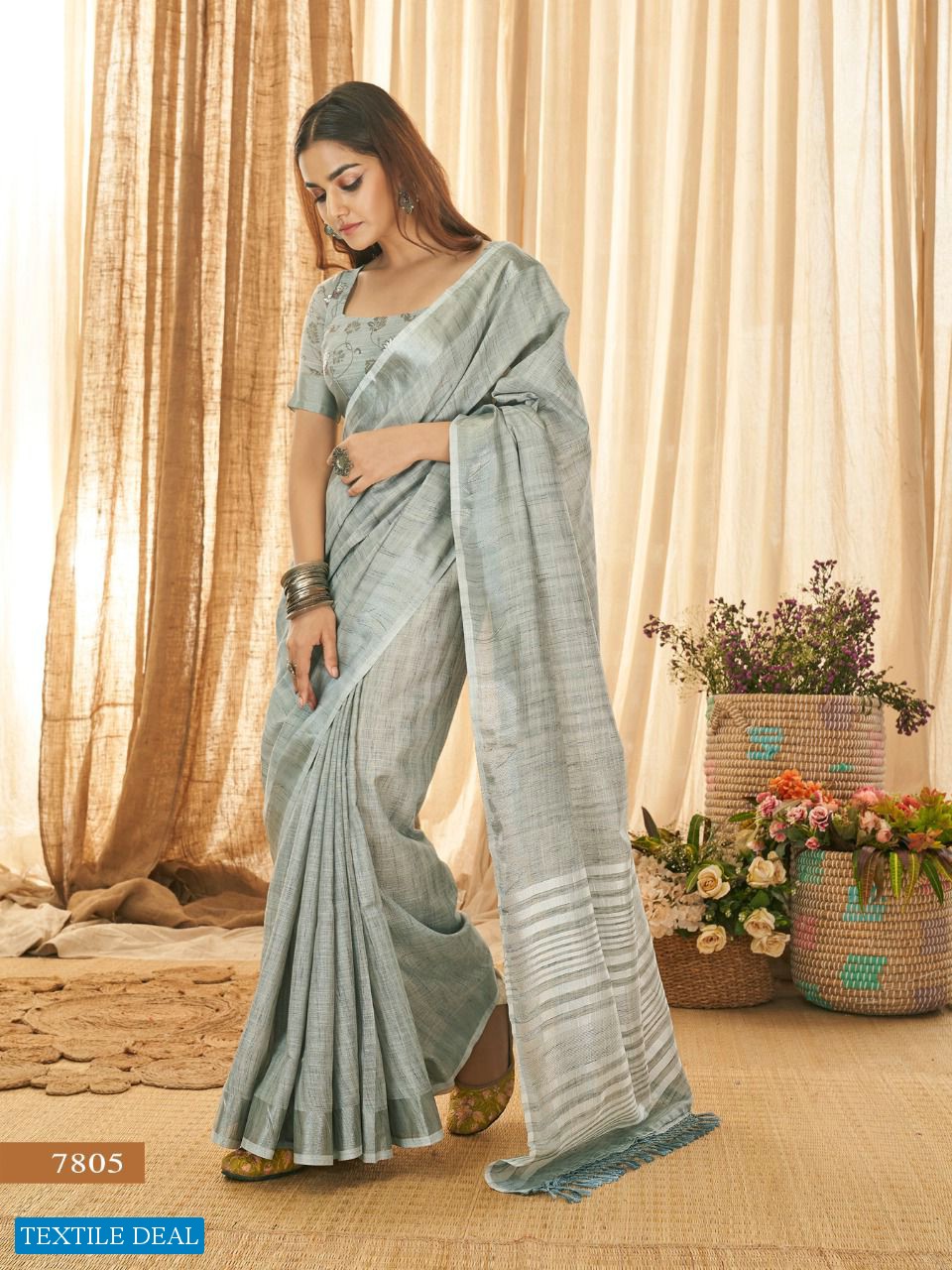 RAJPATH ANOKHI SOFT LINEN FANCY SAREES COLLECTION