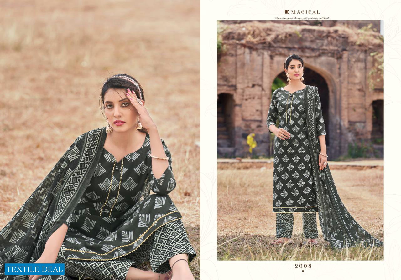 Radha Rumy Vol-2 Wholesale Cotton Batik Print With Neck Patti Dress Material