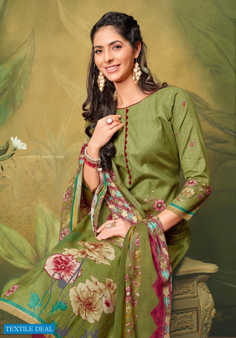 Suryajyoti Meenaz Vol-4 Wholesale Pure Cotton Lawn Dress Material