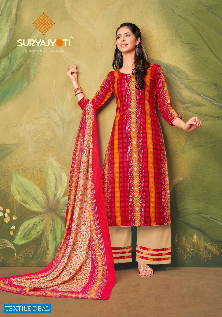 Suryajyoti Meenaz Vol-4 Wholesale Pure Cotton Lawn Dress Material