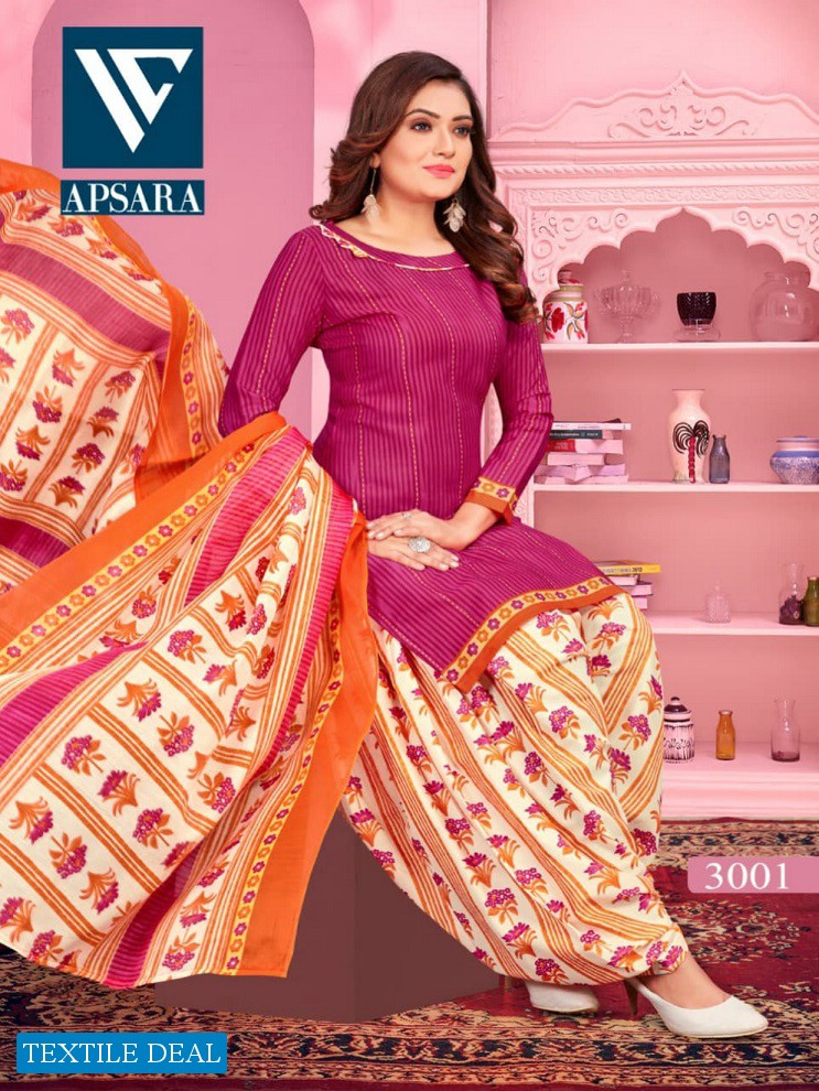 SSS Apsara Vol-3 Wholesale Cotton Printed Dress Material