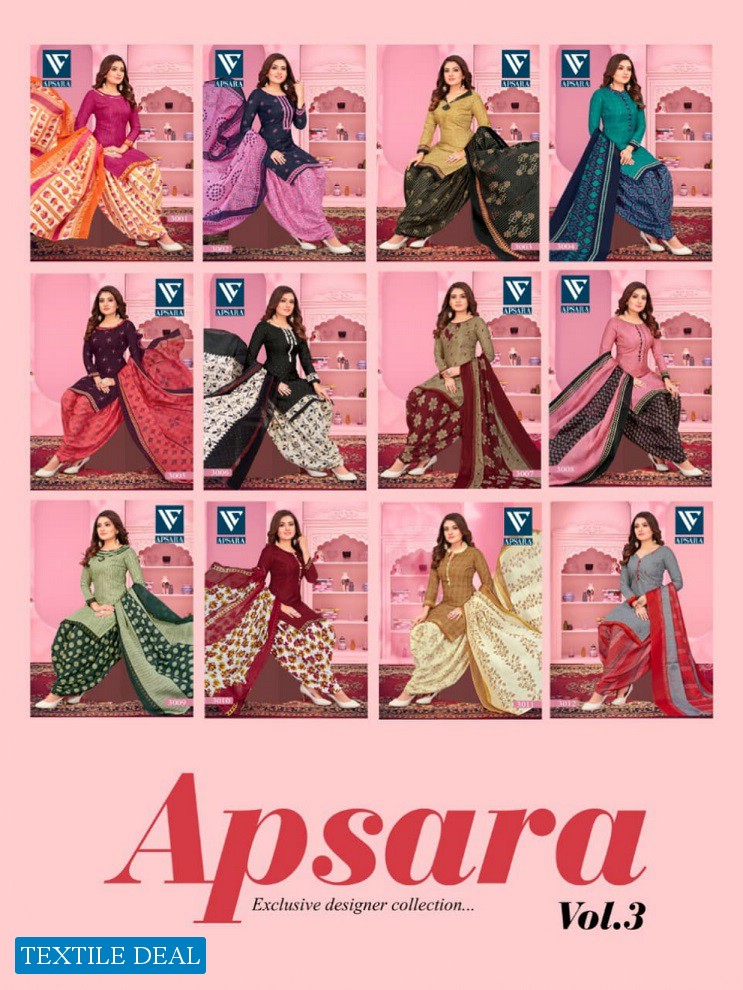 SSS Apsara Vol-3 Wholesale Cotton Printed Dress Material
