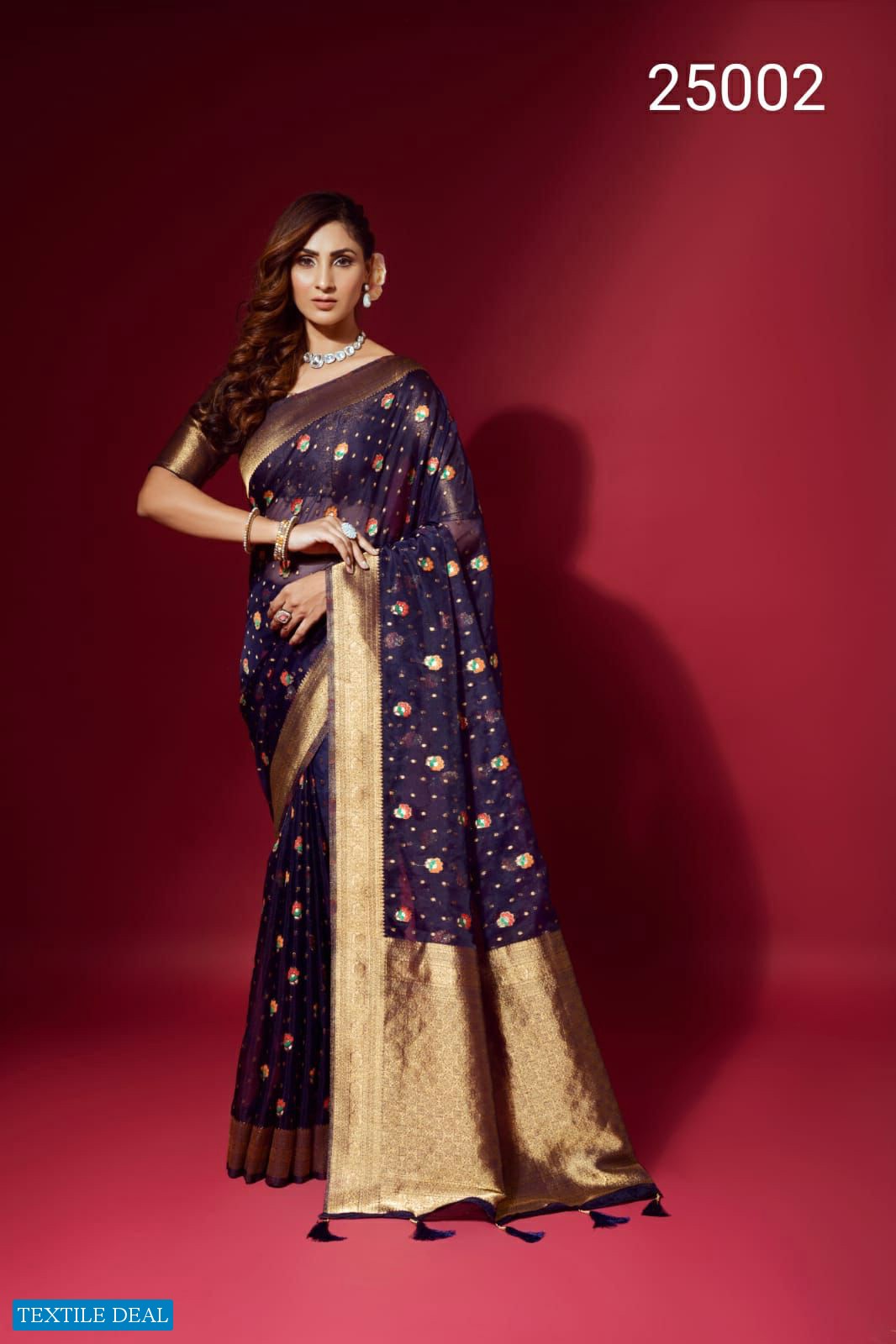 RAJPATH AMULY ORGANZA SILK FANCY SAREES COLLECTION