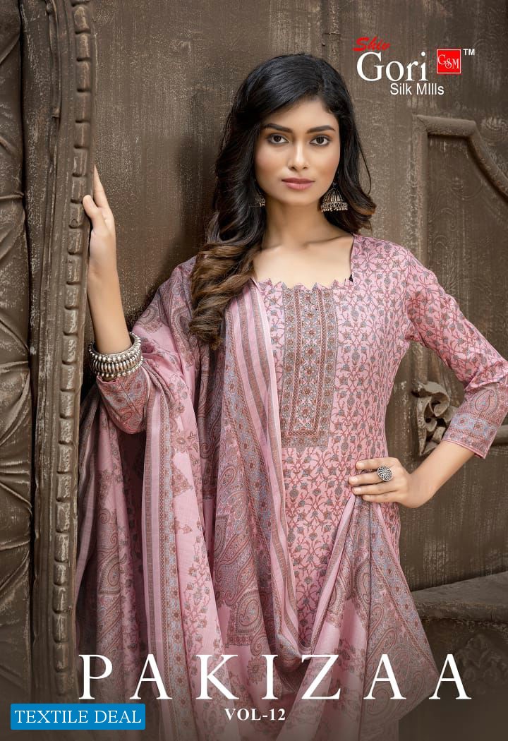 Shiv Gori Pakizaa Vol-12 Wholesale Indonesia Cotton Dress Material