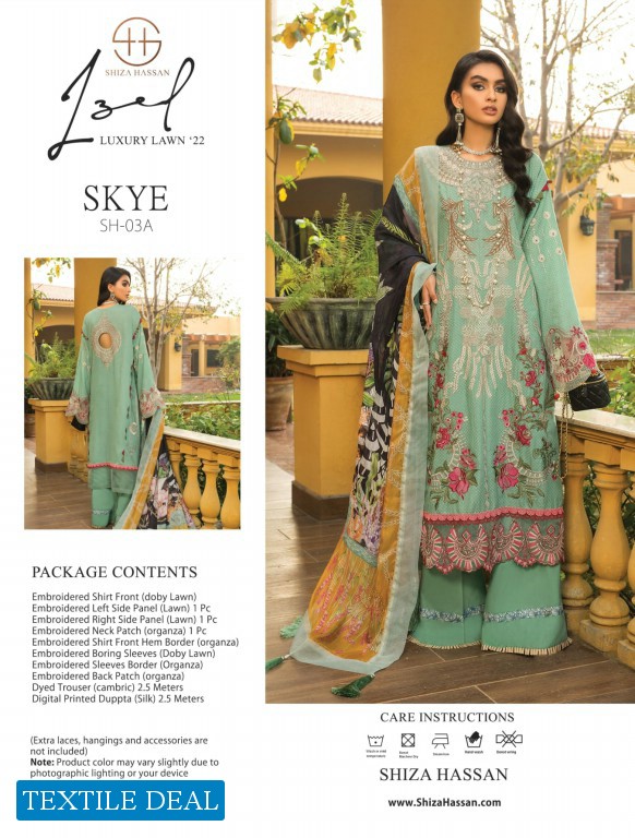 Shiza Hassan Luxury Lawn 2022 Original Pakistani Suits