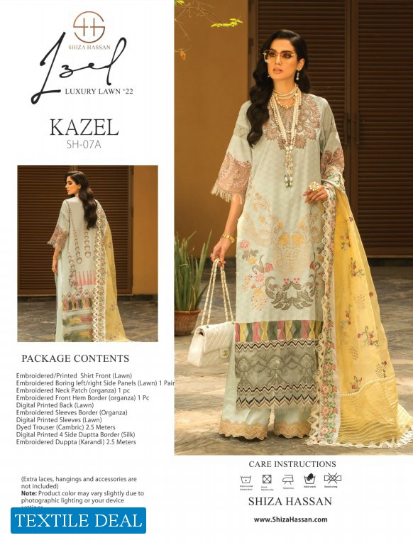 Shiza Hassan Luxury Lawn 2022 Original Pakistani Suits
