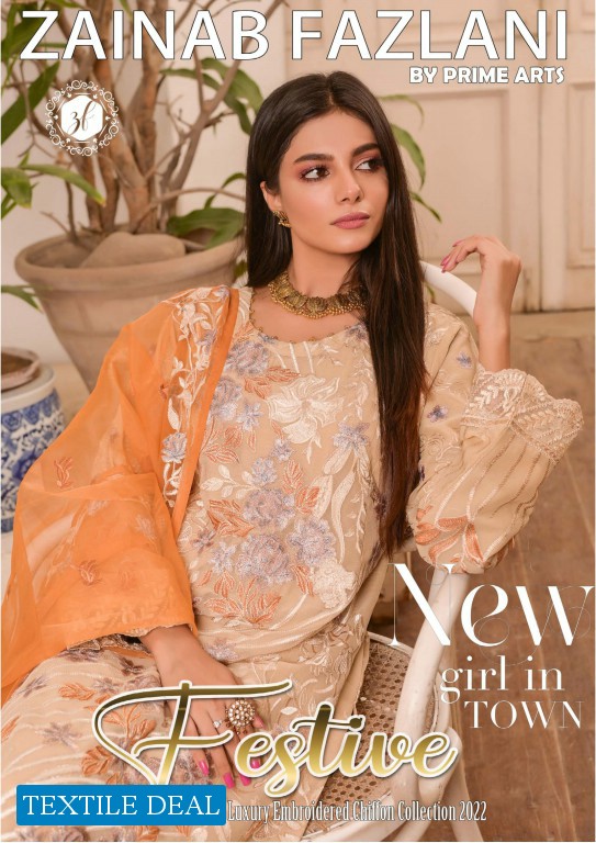 Zainab Falzani Festive Luxury Chiffon Pakistani Salwar Suits