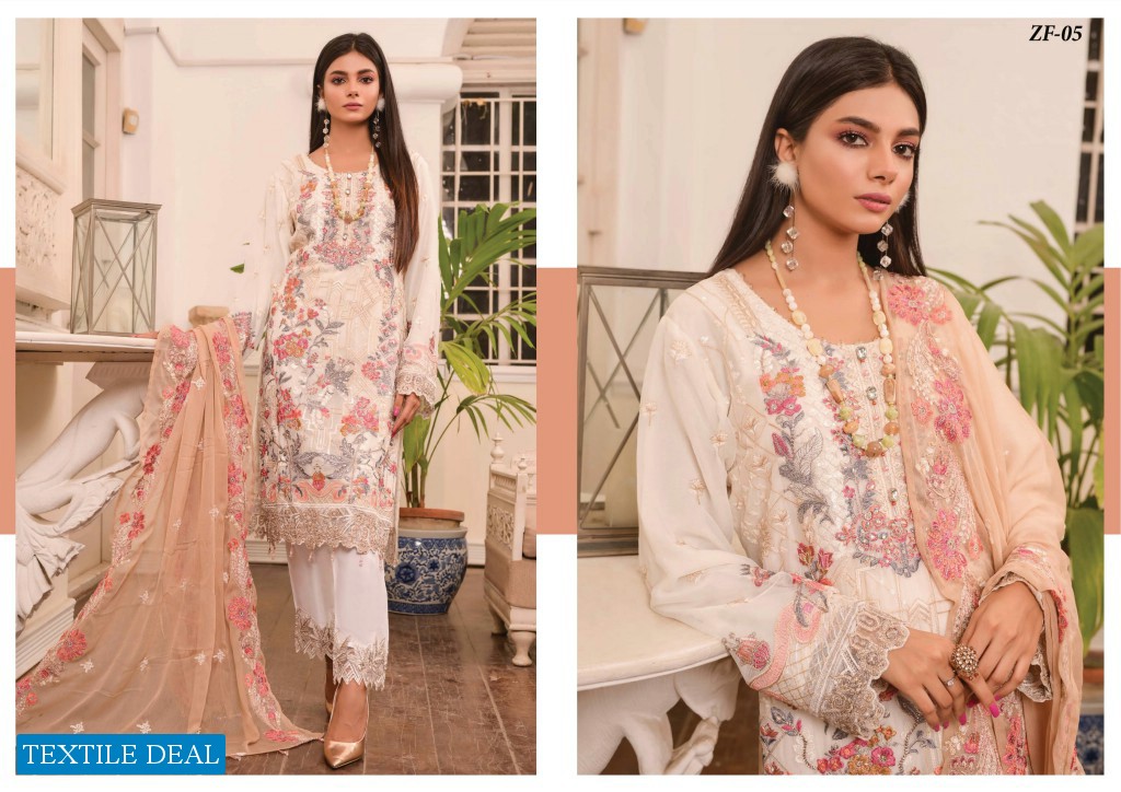 Zainab Falzani Festive Luxury Chiffon Pakistani Salwar Suits