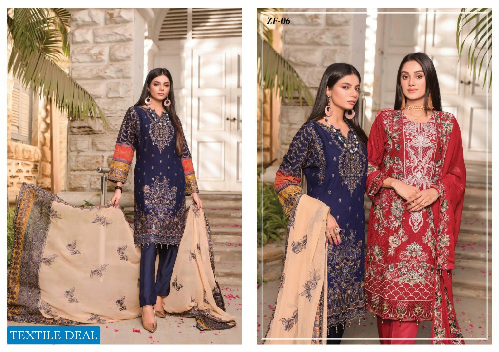Zainab Falzani Festive Luxury Chiffon Pakistani Salwar Suits
