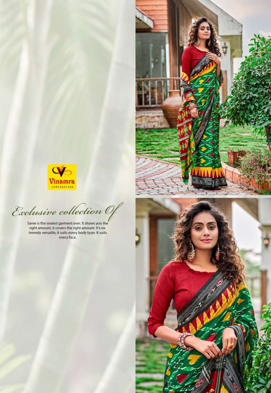 VINAMRA ROCKSTAR IKKAT VOL 2 COTTON SAREES