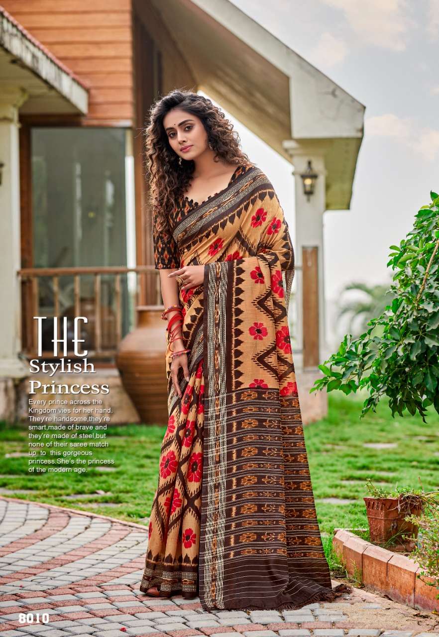 VINAMRA ROCKSTAR IKKAT VOL 2 COTTON SAREES