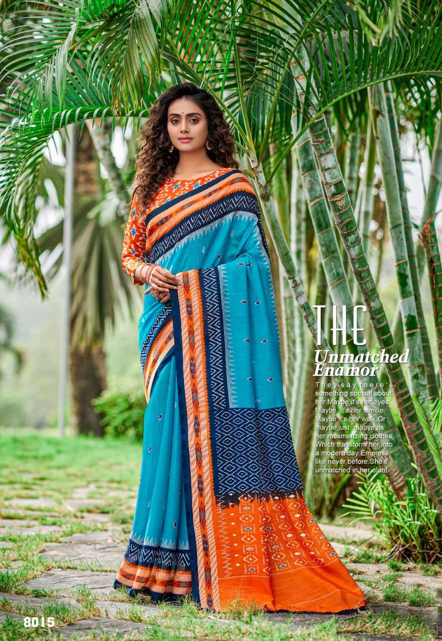 VINAMRA ROCKSTAR IKKAT VOL 2 COTTON SAREES