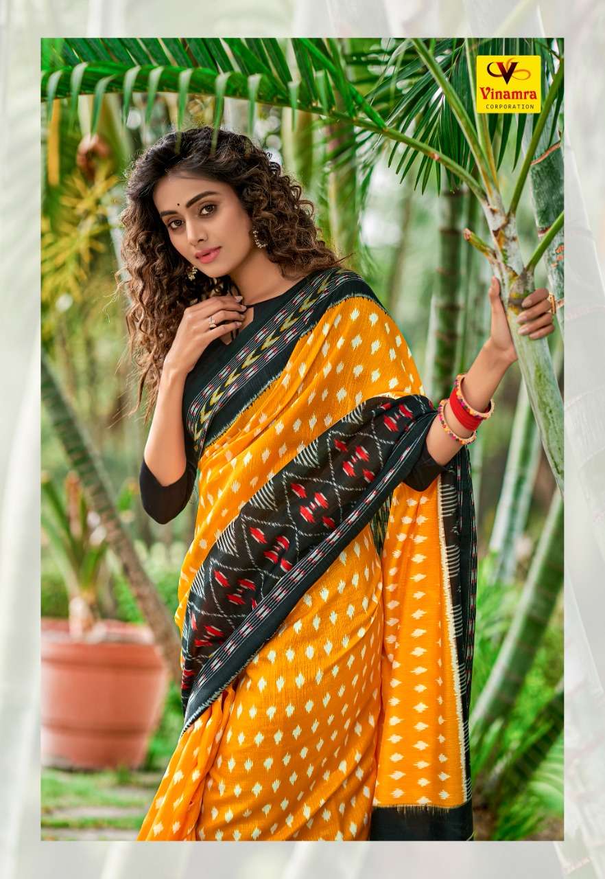 VINAMRA ROCKSTAR IKKAT VOL 2 COTTON SAREES