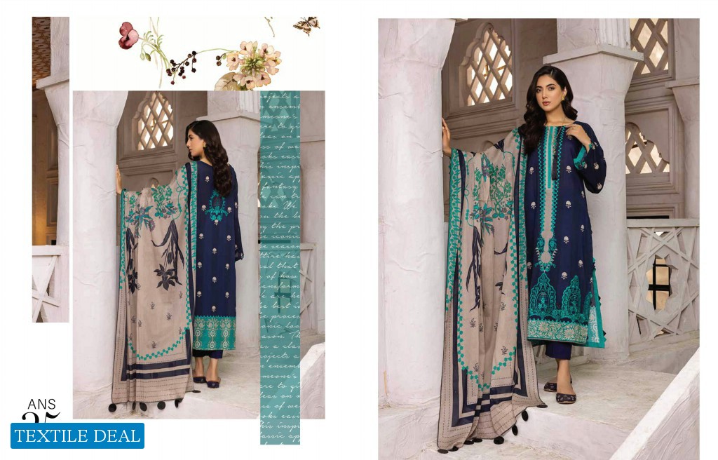 Charizma Aniiq Vol-3 Wholesale Embroidered lawn Shirt With Work Chiffon Dupatta