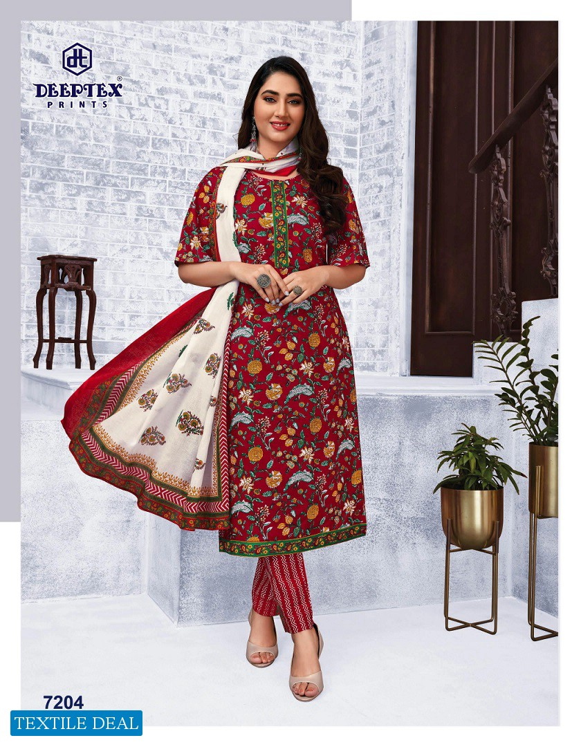 Deeptex Miss Indian Vol-72 Wholesale Pure Cotton Printed Dress Material