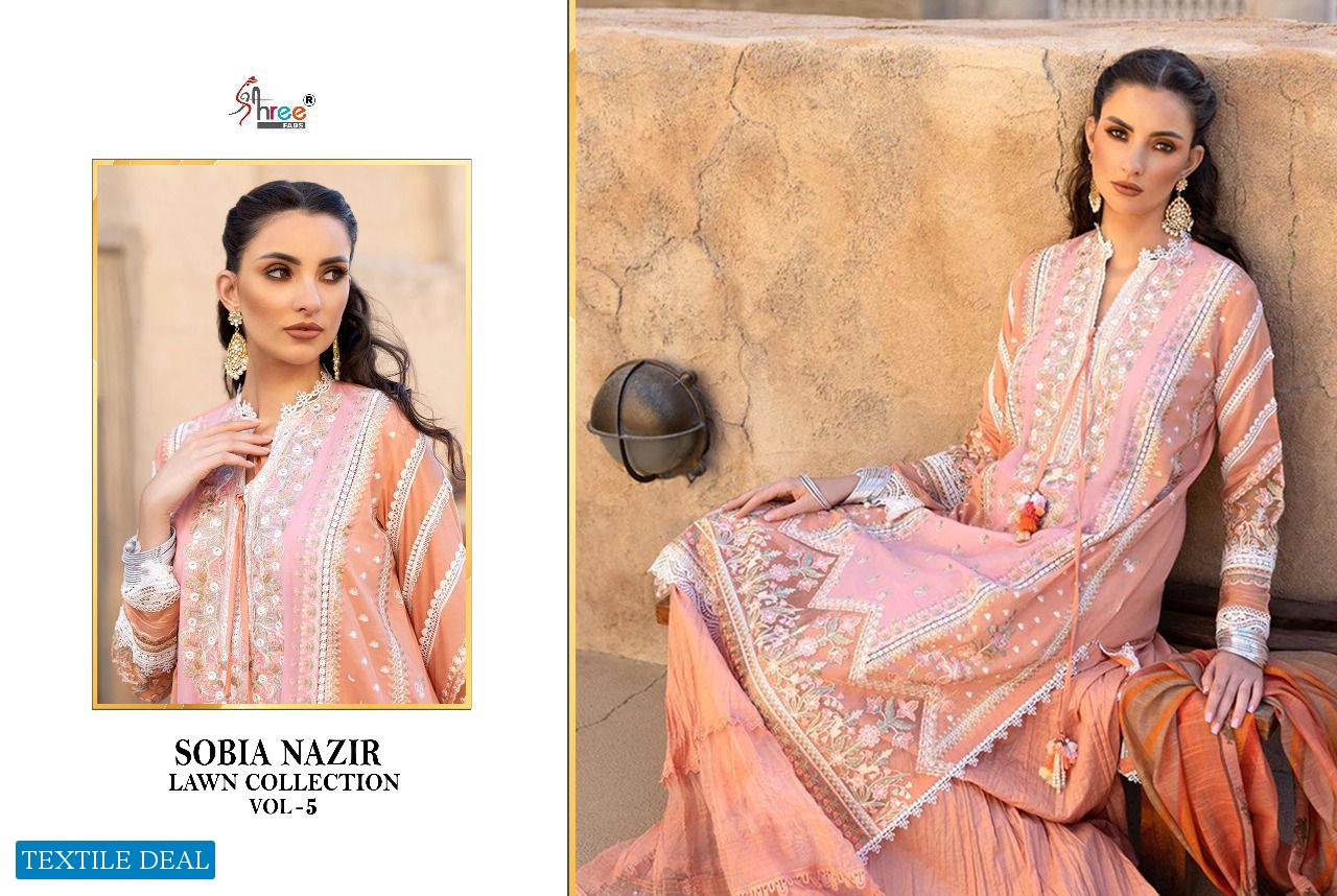 Shree Fab Sobia Nazir Lawn Collection Vol-5 Wholesale Pakistani Concept Dress