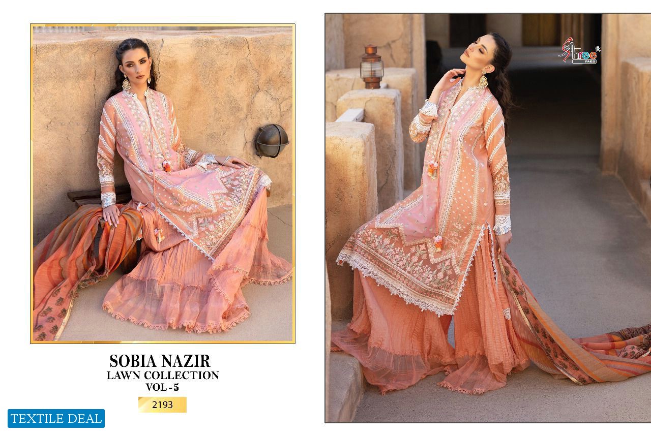 Shree Fab Sobia Nazir Lawn Collection Vol-5 Wholesale Pakistani Concept Dress