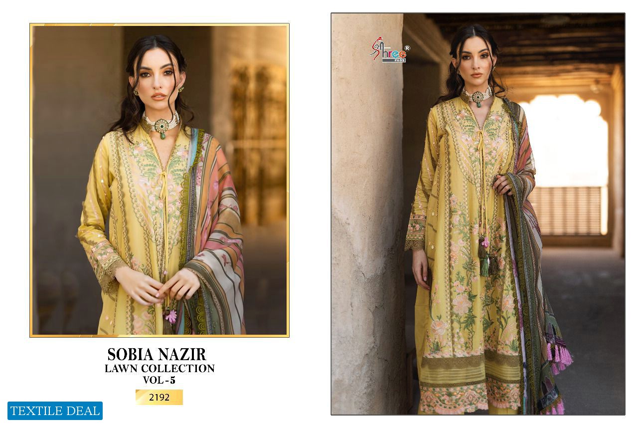 Shree Fab Sobia Nazir Lawn Collection Vol-5 Wholesale Pakistani Concept Dress