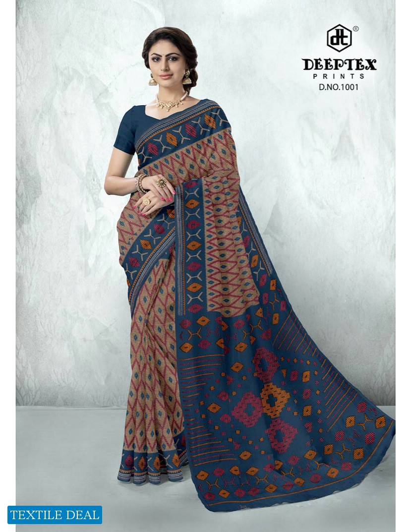Deeptex Prime Time Vol-1 Wholesale Pure Cotton Printed Sarees
