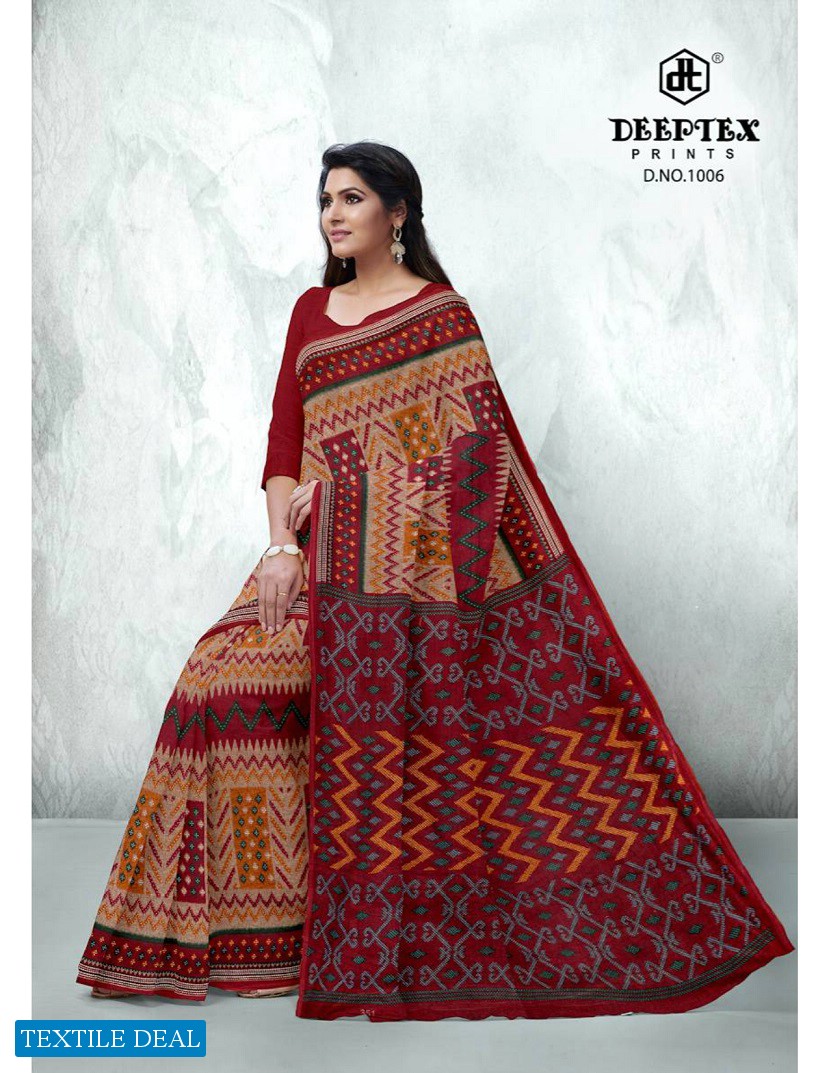 Deeptex Prime Time Vol-1 Wholesale Pure Cotton Printed Sarees