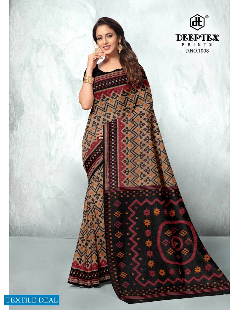 Deeptex Prime Time Vol-1 Wholesale Pure Cotton Printed Sarees