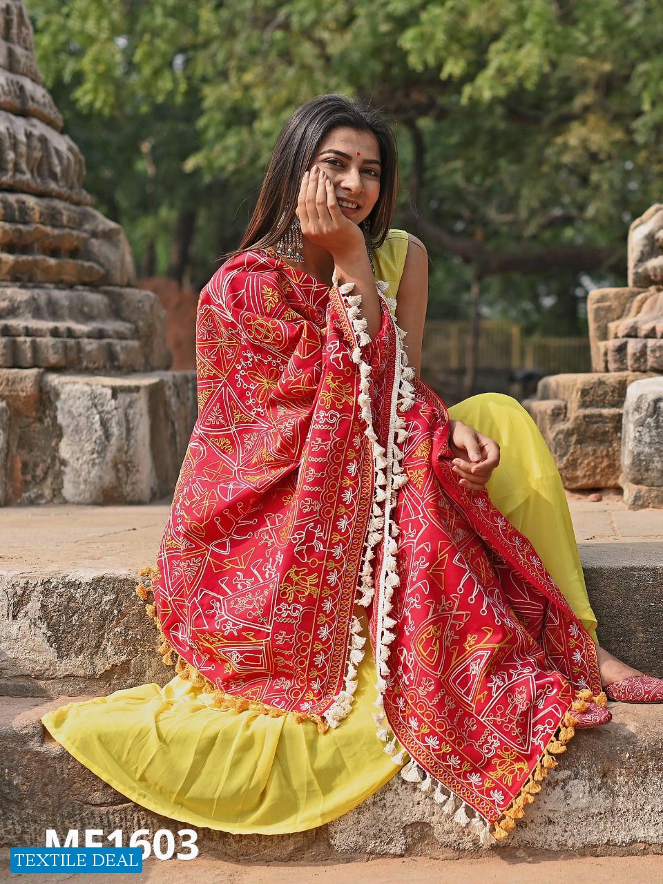 MESMORA 1600 TO 1609 WHOLESALE Khadi embroidered Shawls Dupatta