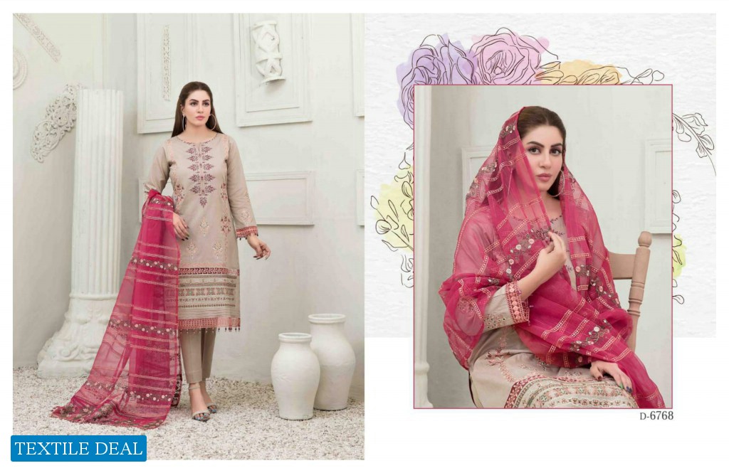 Tawakkal Sharleez Festive Collection Fancy Dupatta Wholesale Pakistani Dress