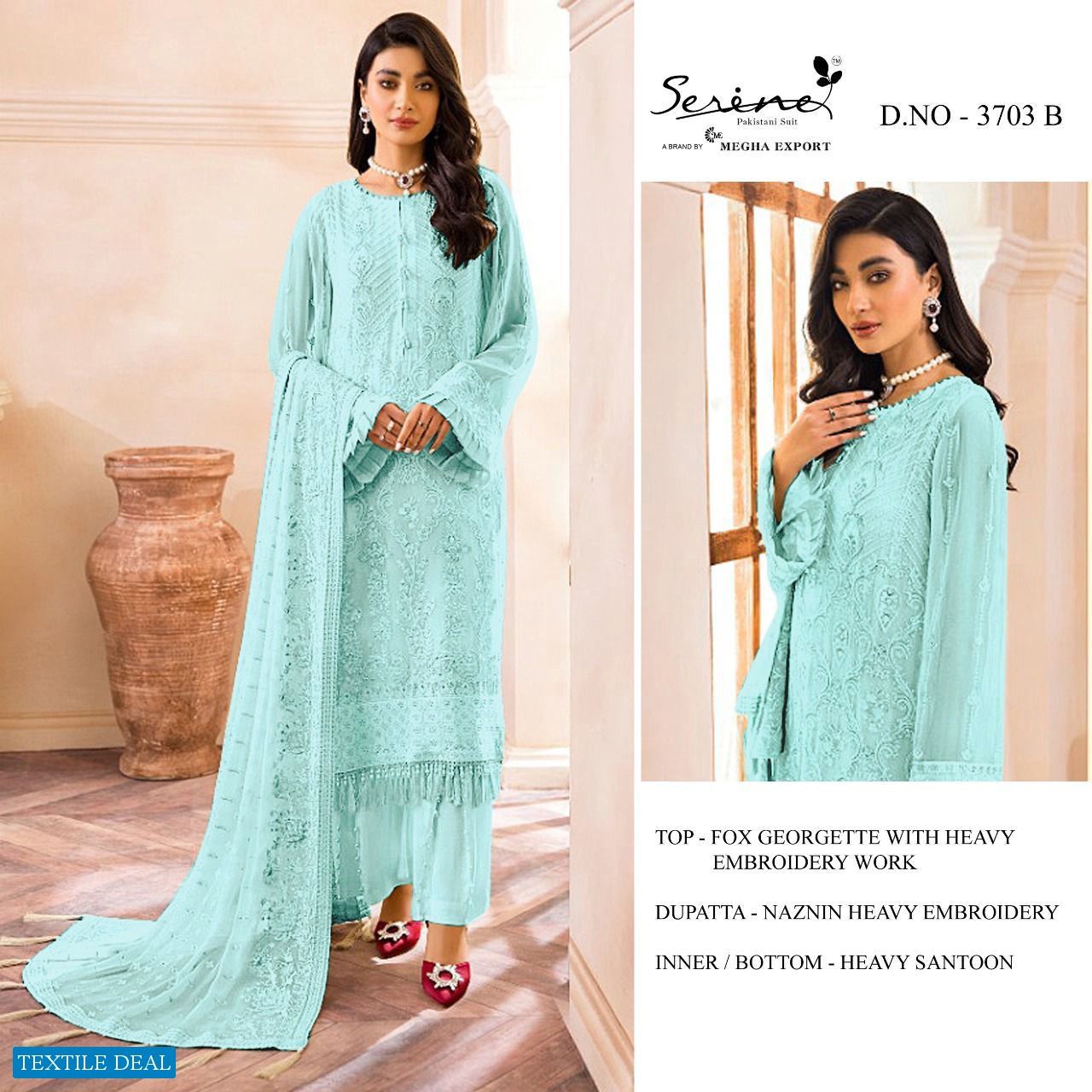 Serine 3703 Colour Wholesale Pakistani Concept Dress