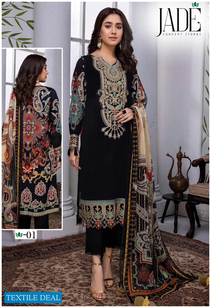 Jade Jahan Ara Wholesale Heavy Cotton Dress Material