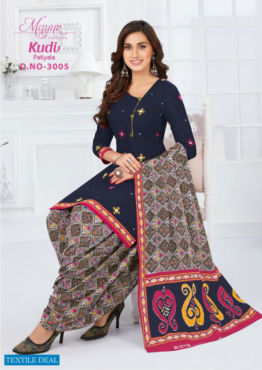 Mayur Kudi Patiyala Vol-3 Wholesale Pure Cotton Dress Material