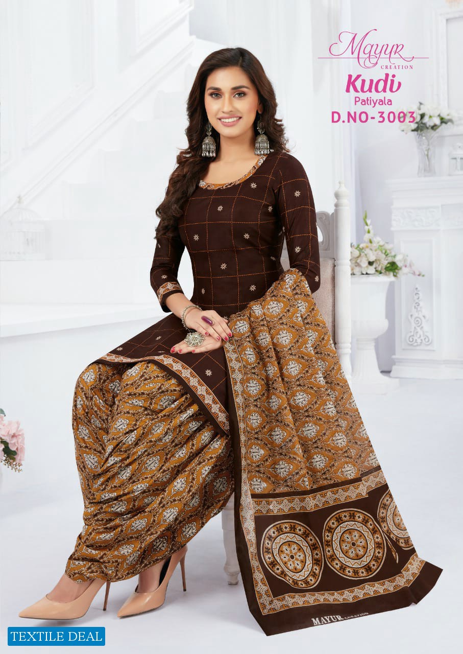 Mayur Kudi Patiyala Vol-3 Wholesale Pure Cotton Dress Material