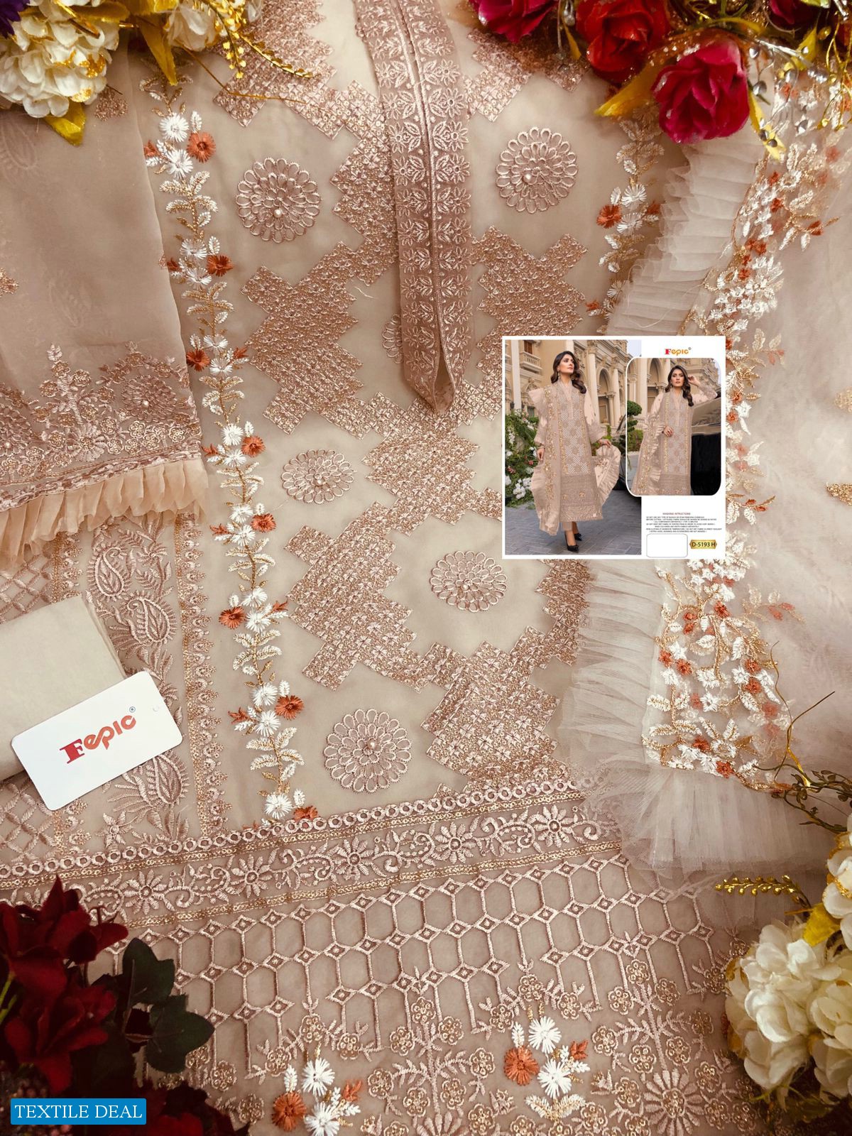 Fepic Rosemeen D-5193 Colour Wholesale Pakistani Concept Dress